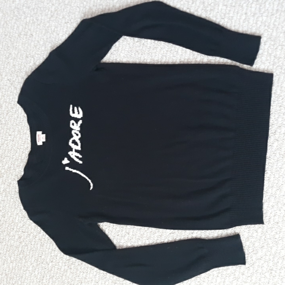 Mossimo Black J'ADORE Sweater Size Small - Picture 13 of 13